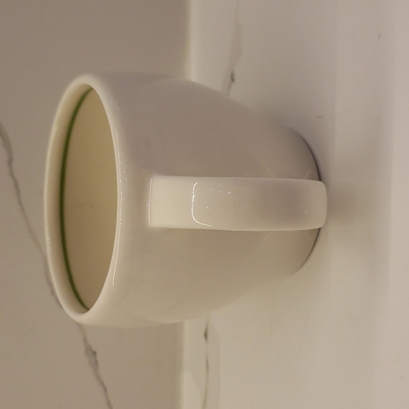 𝅺starbucks 2003 Coffee Barista Mug Cub Abbey II Espresso White Green. 7.5 oz - Picture 2 of 6